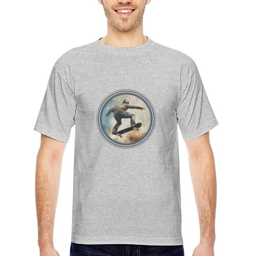 Skateboarding Energy - Bayside Unisex Heavyweight USA Made T-Shirt
