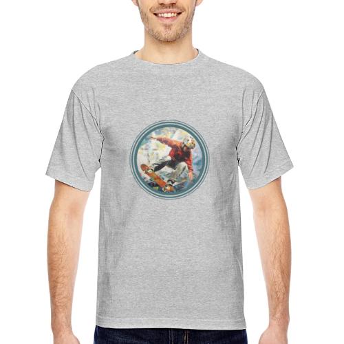 Skateboarding Fuel - Bayside Unisex Heavyweight USA Made T-Shirt