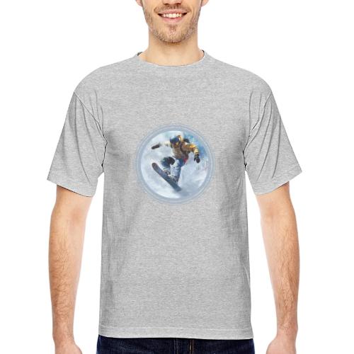 Snowboarding Life - Bayside Unisex Heavyweight USA Made T-Shirt