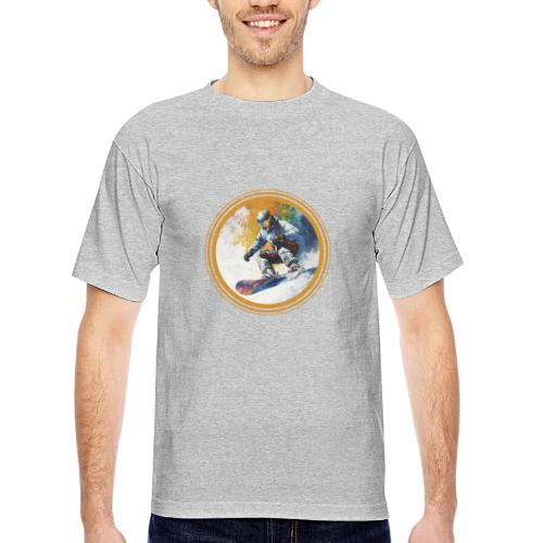 Snowboarding Dreams - Bayside Unisex Heavyweight USA Made T-Shirt