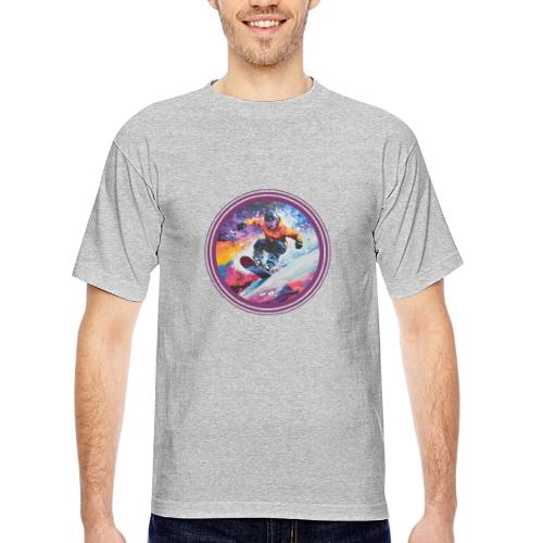 Snowboarding Spirit - Bayside Unisex Heavyweight USA Made T-Shirt