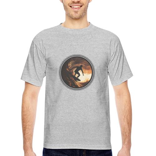 Surfing Spirit - Bayside Unisex Heavyweight USA Made T-Shirt