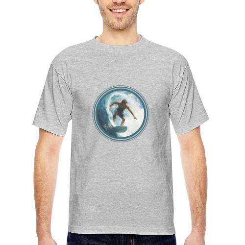 Surfing Horizon - Bayside Unisex Heavyweight USA Made T-Shirt