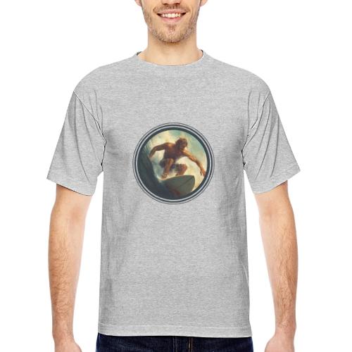 Surfing Rush - Bayside Unisex Heavyweight USA Made T-Shirt