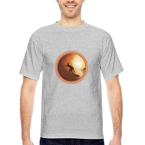 Surfing Vibes - Bayside Unisex Heavyweight USA Made T-Shirt