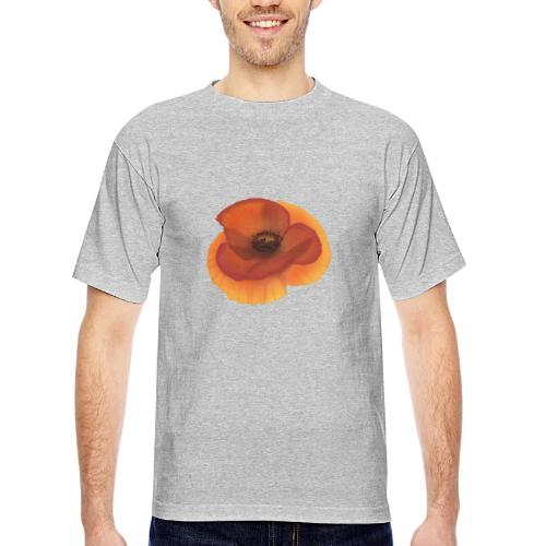 Vivid poppy - Bayside Unisex Heavyweight USA Made T-Shirt