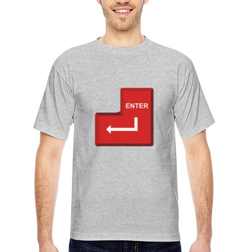 Just Press Enter - Bayside Unisex Heavyweight USA Made T-Shirt
