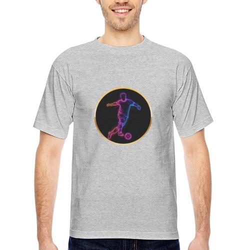 Neon Soccer Flow - Bayside Unisex Heavyweight USA Made T-Shirt