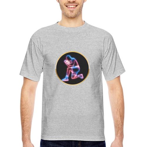 Neon Boxing Focus - Bayside Unisex Heavyweight USA Made T-Shirt