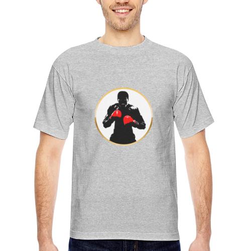 Boxing: Golden Ring Fighter - Bayside Unisex Heavyweight USA Made T-Shirt