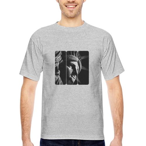 USA: Shadow of Liberty - Bayside Unisex Heavyweight USA Made T-Shirt