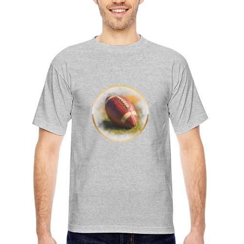 American Football: Heart of the Gridiron - Bayside Unisex Heavyweight USA Made T-Shirt