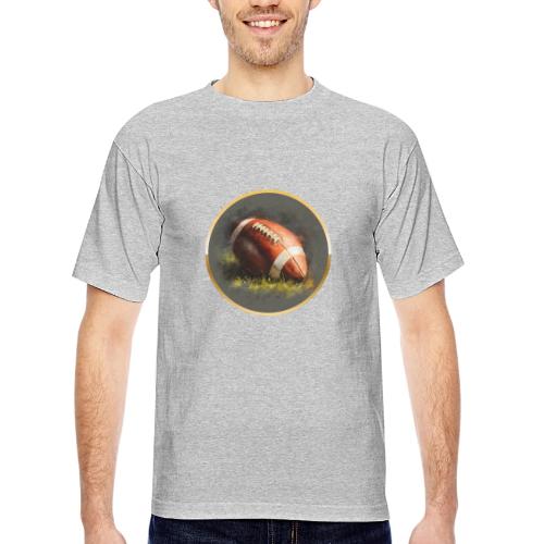American Football: Gridiron Gold - Bayside Unisex Heavyweight USA Made T-Shirt