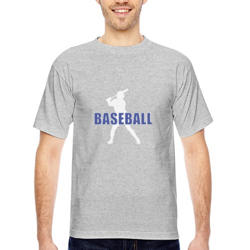 Classic Baseball Swing - Bayside Unisex Heavyweight USA Made T-Shirt