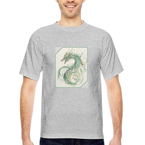Brush of the Dragon - Bayside Unisex Heavyweight USA Made T-Shirt