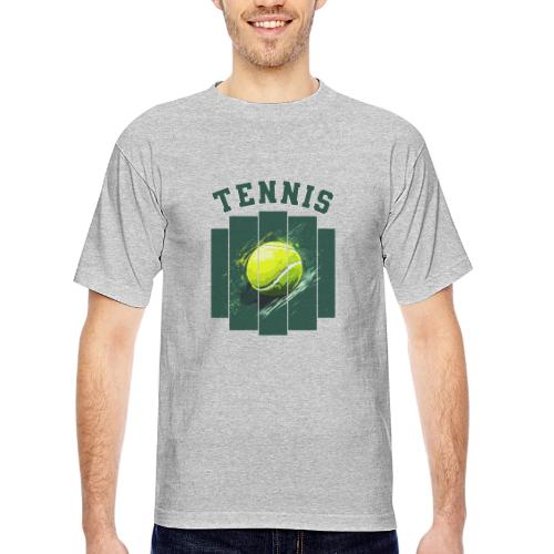 Tennis Motion - Bayside Unisex Heavyweight USA Made T-Shirt