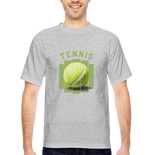 Tennis Minimal - Bayside Unisex Heavyweight USA Made T-Shirt