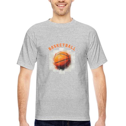 Basketball Element - Bayside Unisex Heavyweight USA Made T-Shirt