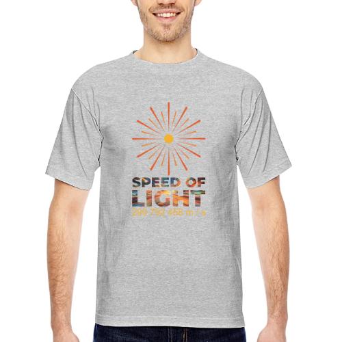 Speed of light - Bayside Unisex Heavyweight USA Made T-Shirt