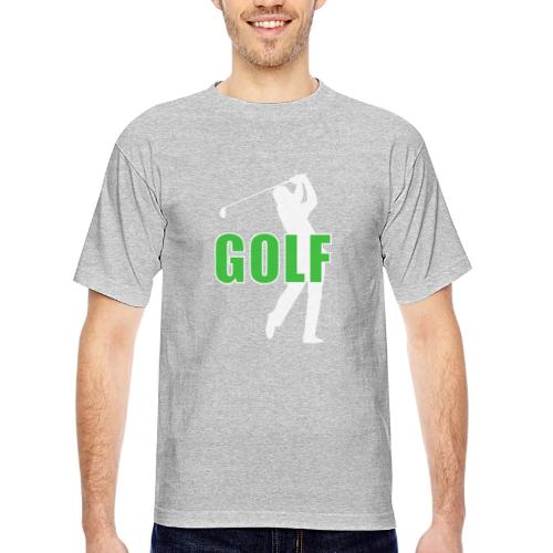 Golf: Classic Golf Motion - Bayside Unisex Heavyweight USA Made T-Shirt