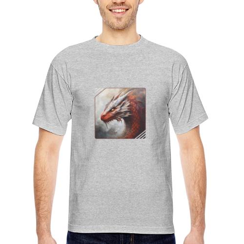 Mystic Dragon Realm - Bayside Unisex Heavyweight USA Made T-Shirt