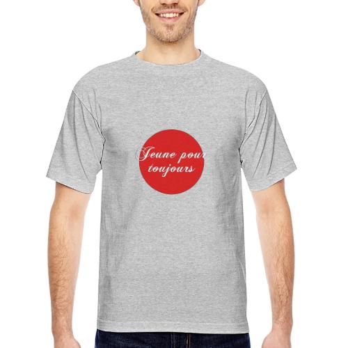 Jeune pour toujours - Bayside Unisex Heavyweight USA Made T-Shirt