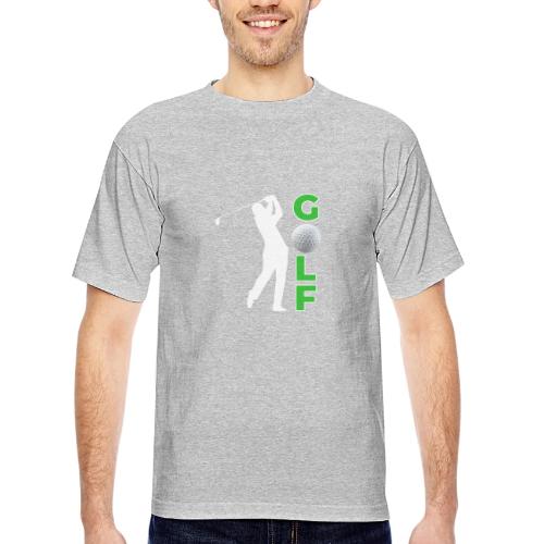 Golf: Classic Golf Motion - Bayside Unisex Heavyweight USA Made T-Shirt