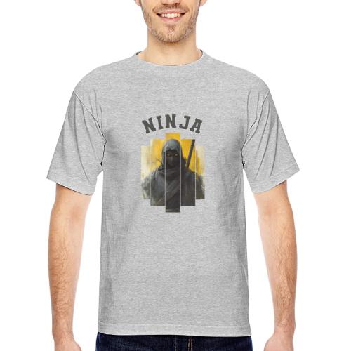Silent Ninja Code - Bayside Unisex Heavyweight USA Made T-Shirt