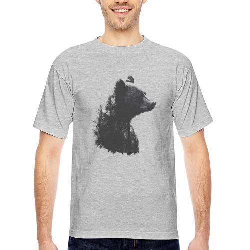 Forest Within the Bear - Bayside Unisex Heavyweight USA Made T-Shirt