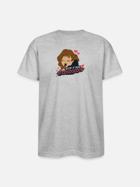 Stop It Ron - Bayside Unisex Heavyweight USA Made T-Shirt - heather gray