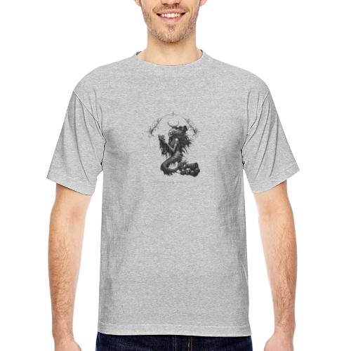 love and haunted - Bayside Unisex Heavyweight USA Made T-Shirt