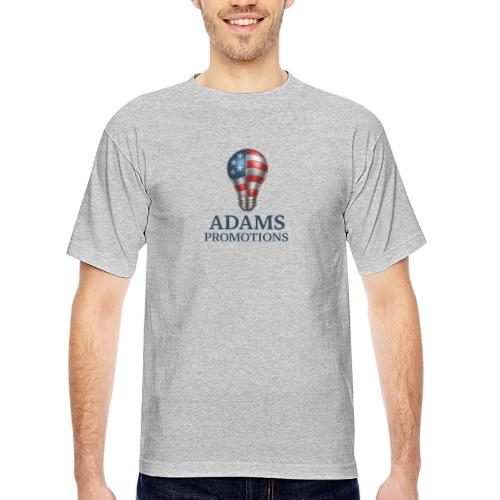 Adams promotions American flag metallic light bulb - Bayside Unisex Heavyweight USA Made T-Shirt