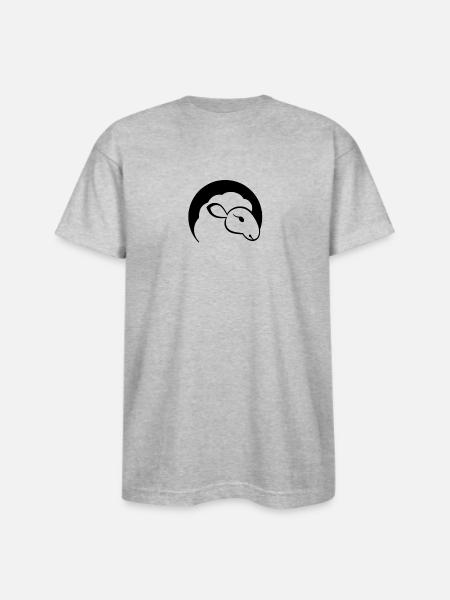 Lamb - Bayside Unisex Heavyweight USA Made T-Shirt - heather gray