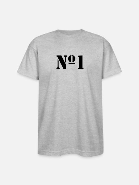 No 1 - Bayside Unisex Heavyweight USA Made T-Shirt - heather gray