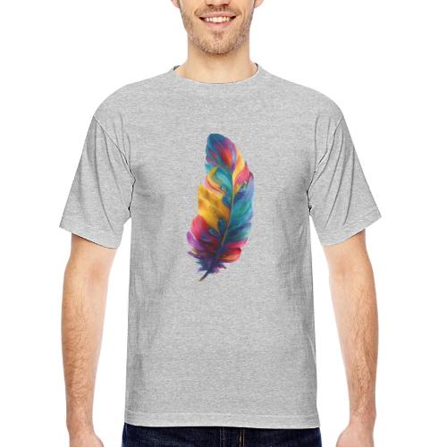 Spectrum Feather Flow - Bayside Unisex Heavyweight USA Made T-Shirt
