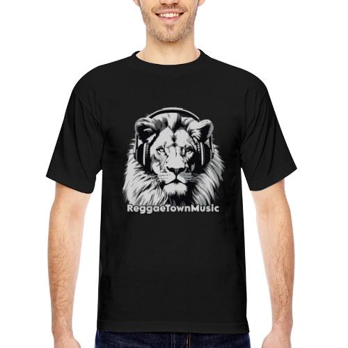 Reggae music roots lion head rasta vibes shirt - Bayside Unisex Heavyweight USA Made T-Shirt