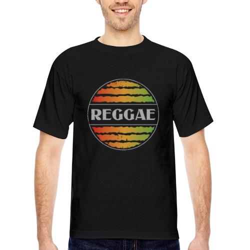 Reggae celebration vibrant rasta music design - Bayside Unisex Heavyweight USA Made T-Shirt