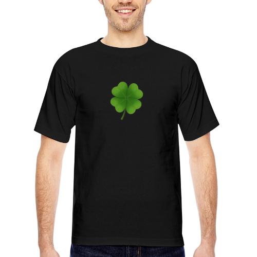 Four leaf clover - Bayside Unisex Heavyweight USA Made T-Shirt