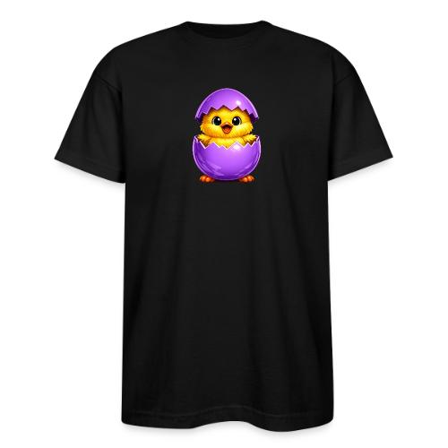 Easter Chick Purple - Bayside Unisex Heavyweight USA Made T-Shirt