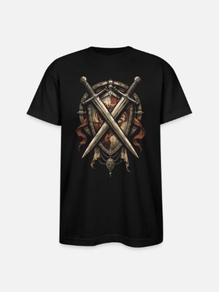 Ren Faire Medieval - Bayside Unisex Heavyweight USA Made T-Shirt - black