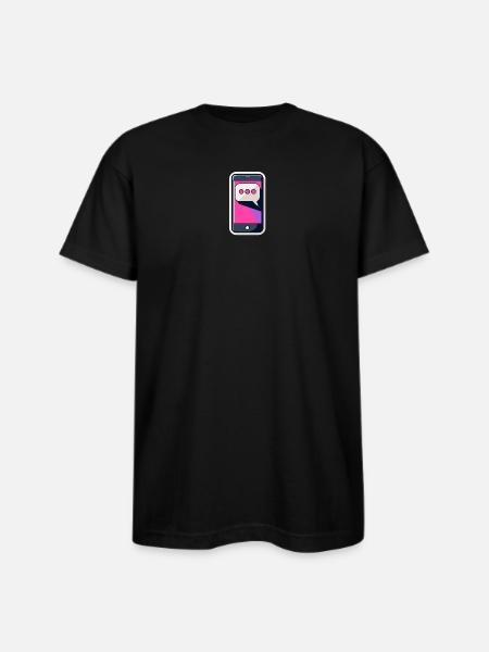 Chat bubble - Bayside Unisex Heavyweight USA Made T-Shirt - black