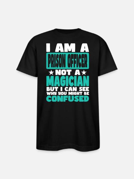 Prison Officer - Bayside Unisex Heavyweight USA Made T-Shirt - black