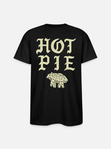 Hot Pie - Bayside Unisex Heavyweight USA Made T-Shirt - black