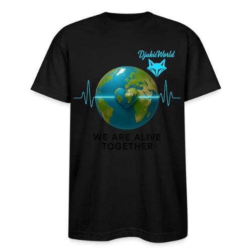 Alive We Live Together bez pozad - Bayside Unisex Heavyweight USA Made T-Shirt