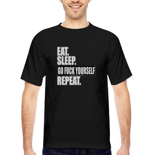 eat sleep… - Bayside Unisex Heavyweight USA Made T-Shirt