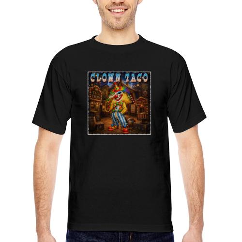 The Clown Taco Circus Humor Character - Bayside Unisex Heavyweight USA Made T-Shirt