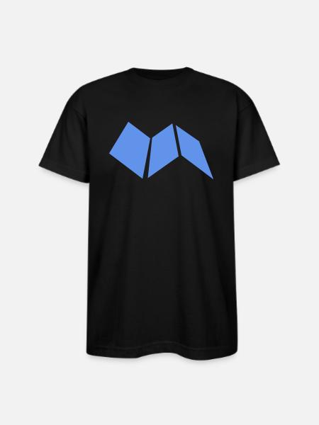 map construction paper guide - Bayside Unisex Heavyweight USA Made T-Shirt - black