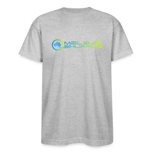 Melbshuffle Gradient Logo - Bayside Unisex Heavyweight USA Made T-Shirt