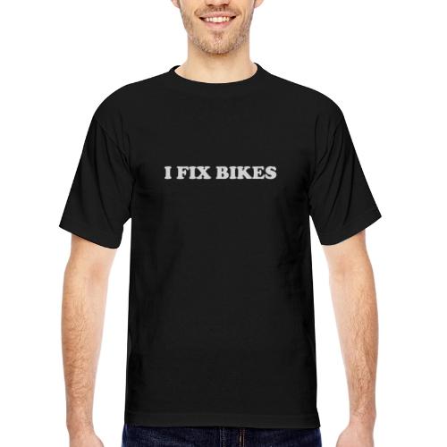 i fix bikes - Bayside Unisex Heavyweight USA Made T-Shirt