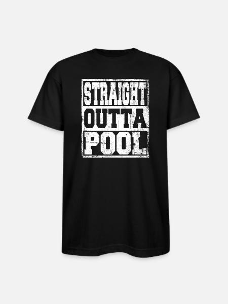 Pool Saying Funny - Bayside Unisex Heavyweight USA Made T-Shirt - black